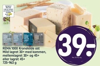 REMA 1000 Kronekilde ost tilbud