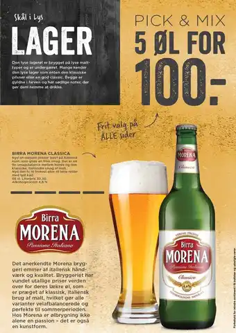 MENY Pick & Mix 5 stk. - Birra morena classica tilbud