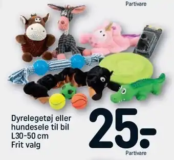 REMA 1000 Dyrelegetøj el. hundesele til bil tilbud