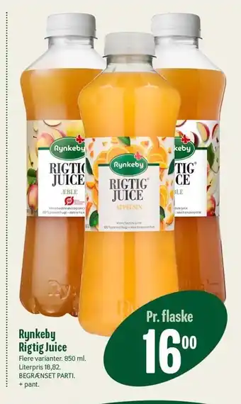 Min Købmand Rynkeby rigtigt juice tilbud