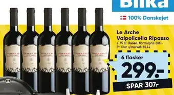 Bilka Le Arche Valpolicella Ripasso 6 fl tilbud