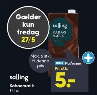 Bilka Kakaomælk - Bilka Plus-medlem tilbud