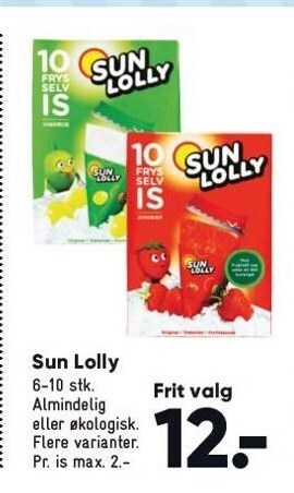 Sun lolly