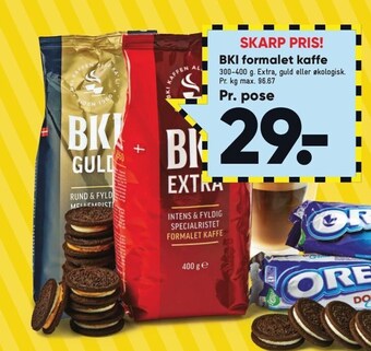 Bilka BKI formalet kaffe tilbud