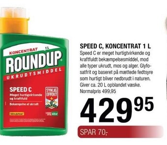 Speed C, koncentrat