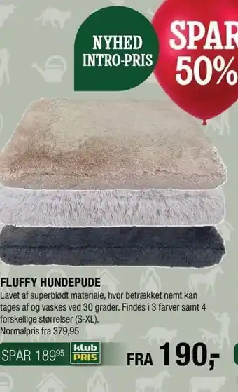 Fluffy hundepude