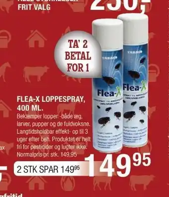 Flea-X loppespray 2 stk.