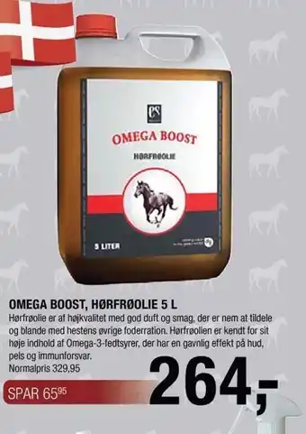 Omega boost, hørfrøolie 5 L