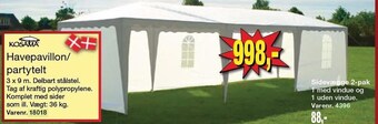 Harald Nyborg Havepavillon/partytelt tilbud