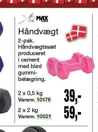 Harald Nyborg Håndvægt 2-pak tilbud