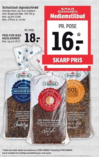 SPAR Schulstad signaturbrød tilbud