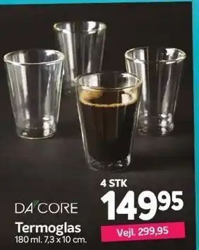 Din Isenkræmmer Termoglas 4 stk. tilbud