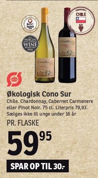 SPAR Økologisk Cono sur tilbud