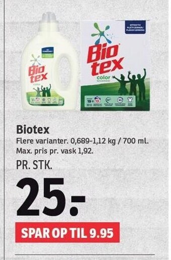 SPAR Biotex tilbud