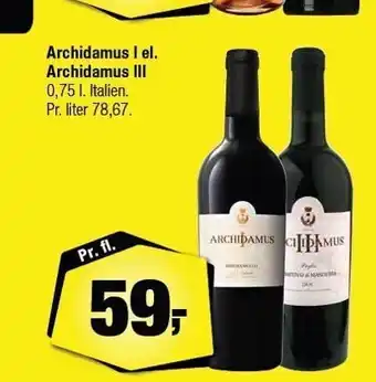 Calle Archidamus I el. Archidamus III tilbud