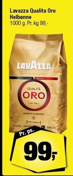 Calle Lavazza Qualita Oro helbønne tilbud