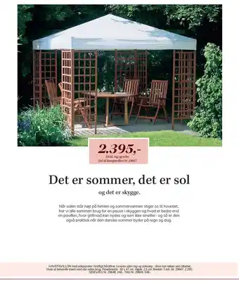 Havepavillon med sidepaneler i kraftigt hårdt træ