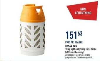 Johannes Fog Kosan gasflaske tilbud