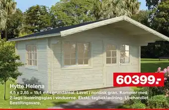 Bauhaus Hytte Helena tilbud