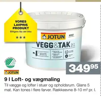Bauhaus 9 l Loft- og vægmaling tilbud