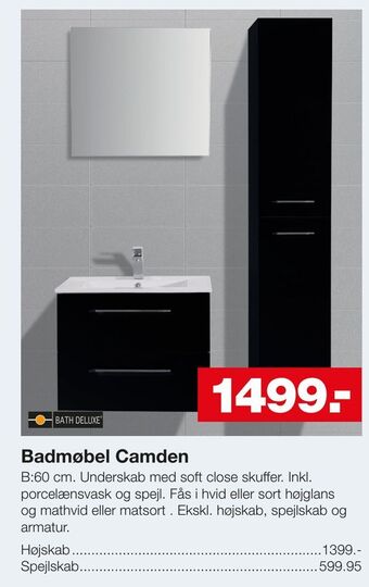 Bauhaus Badmøbel Camden tilbud