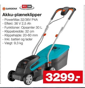 Bauhaus Akku-plæneklipper tilbud