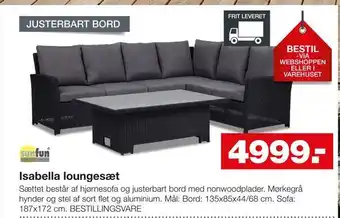 Bauhaus Isabella loungesæt tilbud