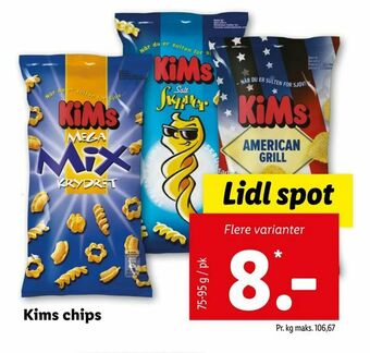 Let-Køb Kims chips tilbud