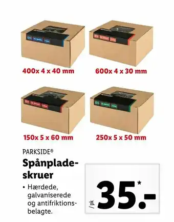 Spånplade skruer