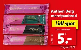Let-Køb Anthon Berg marcipanbrød tilbud