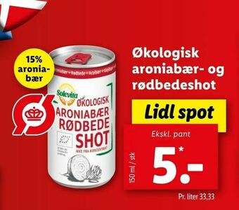 Økologisk aroniabær- og rødbedeshot