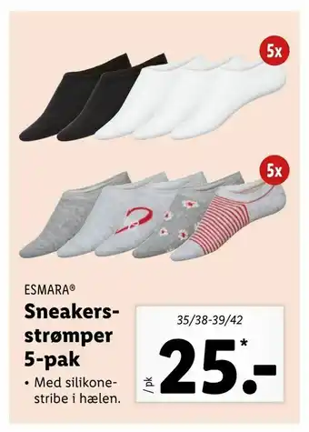 Sneakers strømper 5-pak