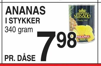 ABC Lavpris Ananas i stykker tilbud