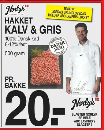Hakket kalv & gris