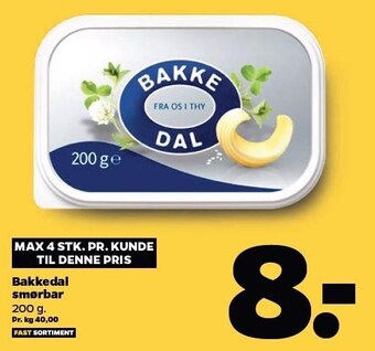 Netto Bakkedal smørbar tilbud