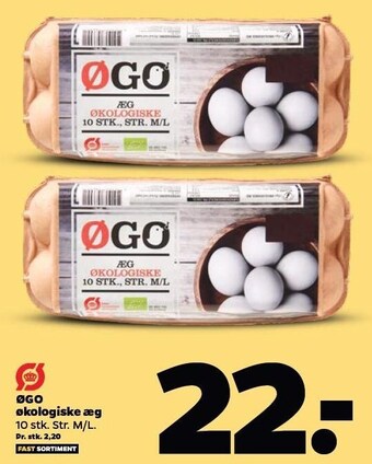 Netto ØGO økologiske æg tilbud