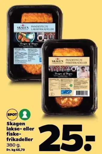 Netto Skagen lakse- el. fiskefrikadeller tilbud