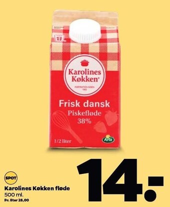 Netto Karolines Køkken fløde tilbud