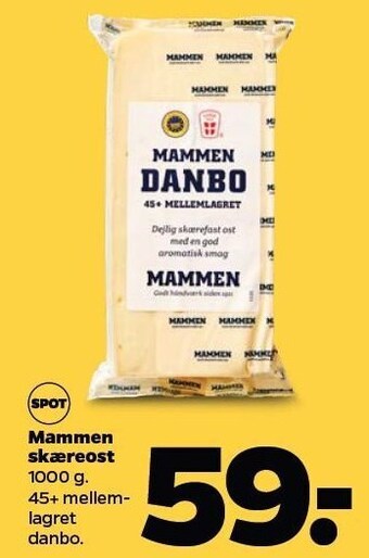 Netto Mammen skæreost tilbud