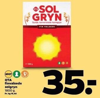 Netto OTA finvalsede solgryn tilbud