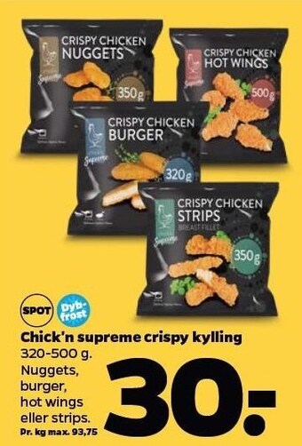 Netto Chick'n supreme crispy kylling tilbud