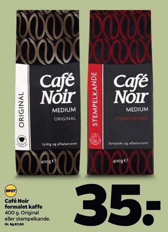 Netto Café Noir formalet kaffe tilbud