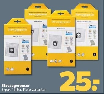 Netto Støvsugerposer tilbud
