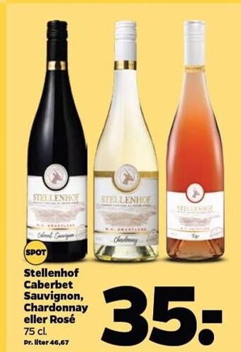 Netto Stellenhof Caberbet Sauvignon, Chardonnay el. Rosé tilbud