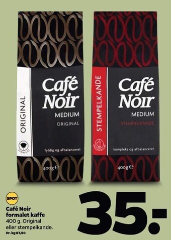 Netto Café Noir formalet kaffe tilbud