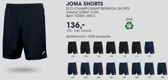 Sportigan Joma Shorts tilbud