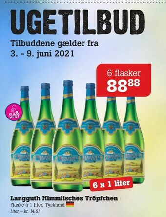 Poetzsch Padborg Langguth Himmlisches Tröpfchen tilbud
