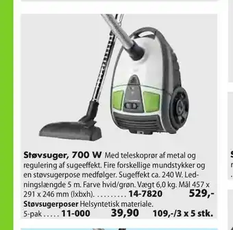 Biltema Støvsuger, 700 W tilbud