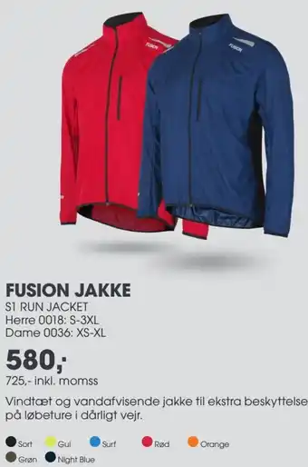 Sportigan Fusion Jakke Til Herrer Og Damer tilbud
