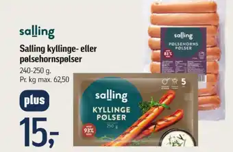 Føtex Salling øko kyllingepølser tilbud